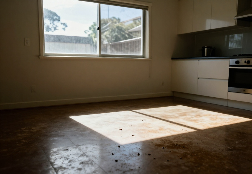 Cockroach infestation in a Claremont Meadows kitchen before treatment